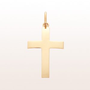Cross-pendant of 18kt yellow gold