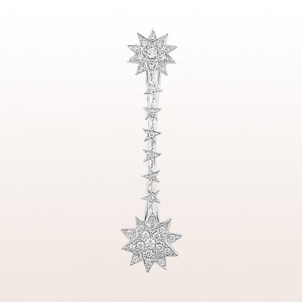 Hairpin "Marie Valerie" with brilliants 0,86ct in 18kt white gold