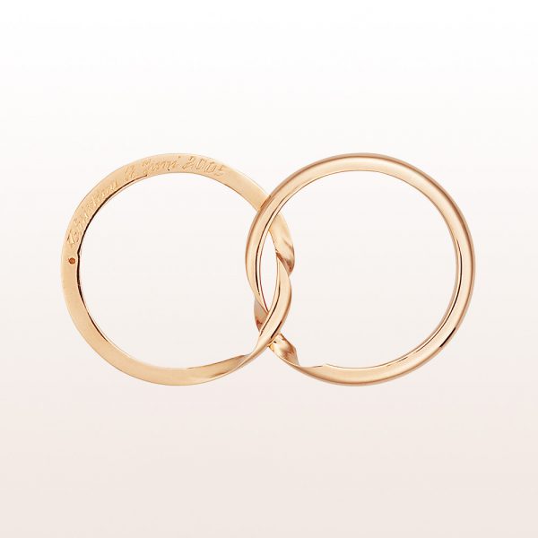 Devisible wedding ring in 18kt yellow gold