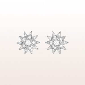 Earrings "Gisela" with brilliants 0,40ct in 18kt white gold