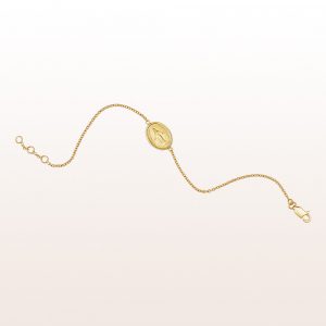 Bracelet with Madonna in 14kt yellow gold